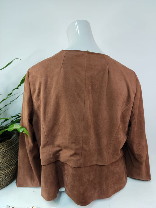 Blazerjäckchen Wildlederimitat COMMA - Gr. 44