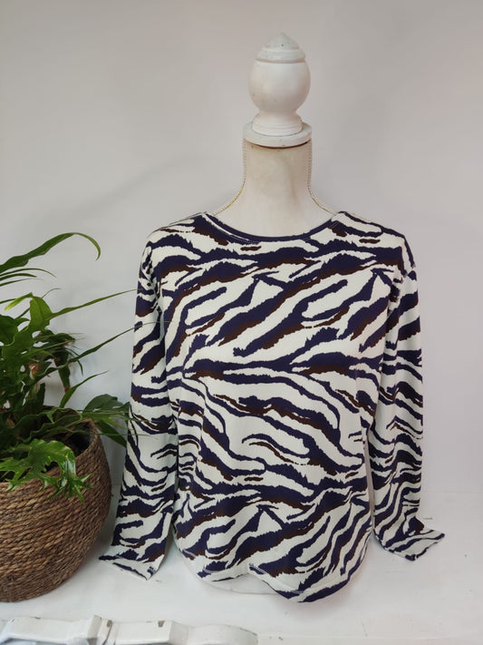 Sweatshirt im Animalprint - Gr. XL