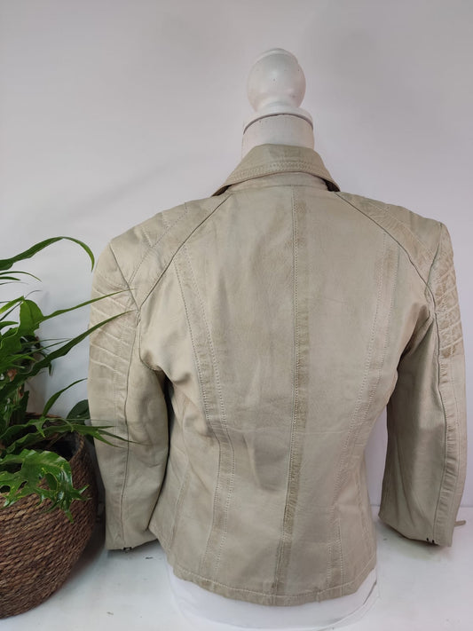 Sportliche Lederjacke PATAGO - Gr. 38