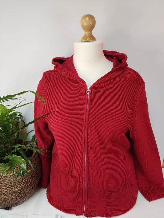 Knallrote Strickjacke CECIL- Gr.XL