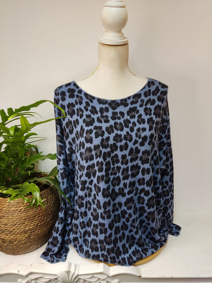 Sweatshirt Animalprint - Gr. XXL