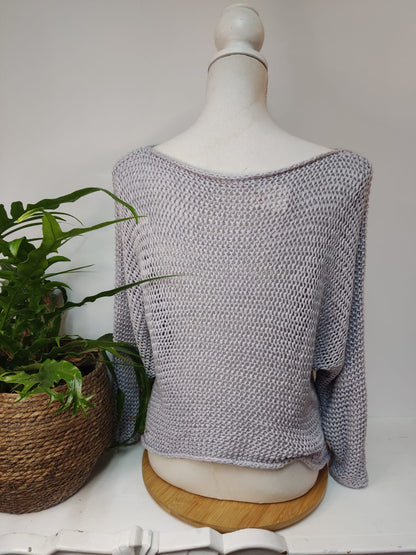 Häkelpullover - MADE IN ITALY - Gr. L