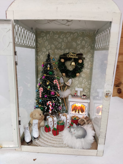 Zum Verlieben! Puppenzimmer mit Kamin