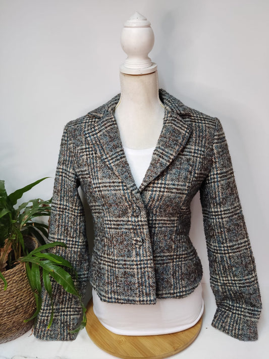 Karierter Wollblazer ZERO- Gr. S