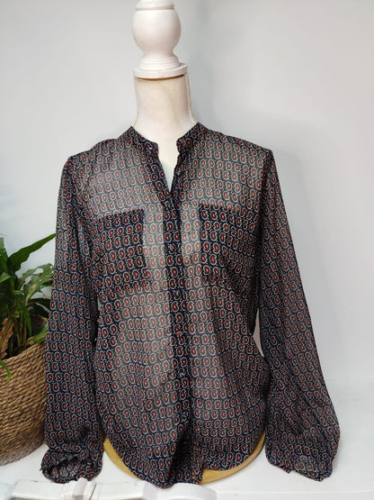 Durchsichtige Bluse TOMMY HILFIGER- Gr. XL