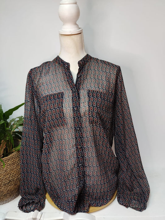 Durchsichtige Bluse TOMMY HILFIGER- Gr. XL