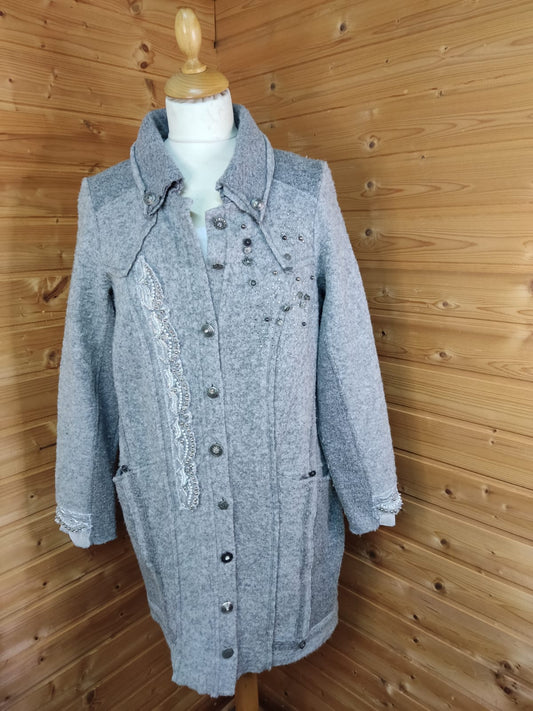 Longblazer mit Wolle TREDY- Gr. S