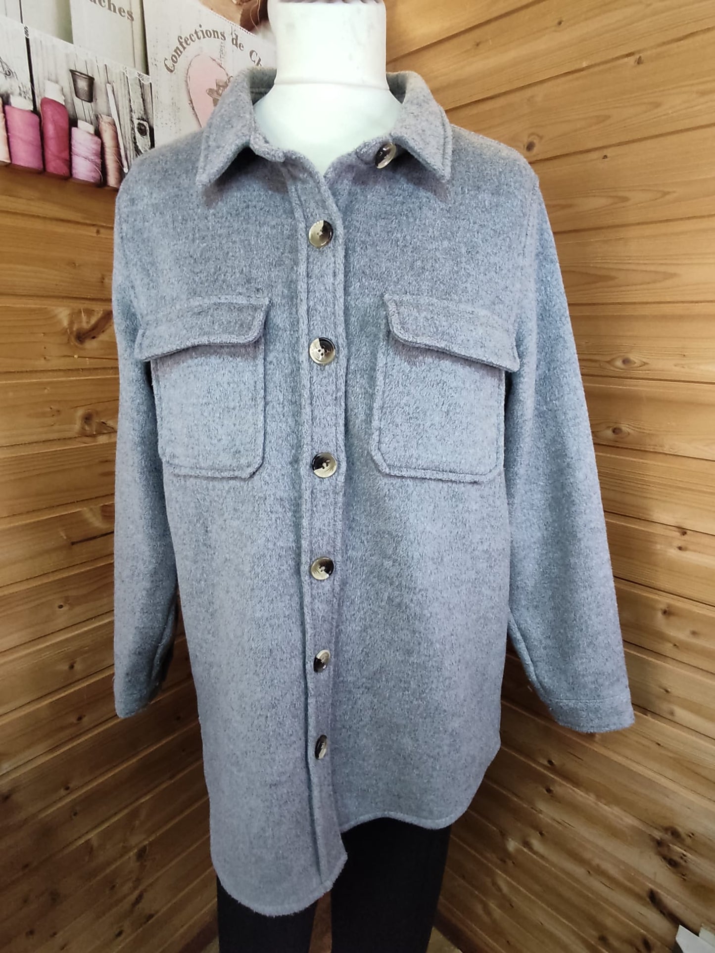 Kuscheliges Oversize Flanellhemd OBJECT- Gr. 38