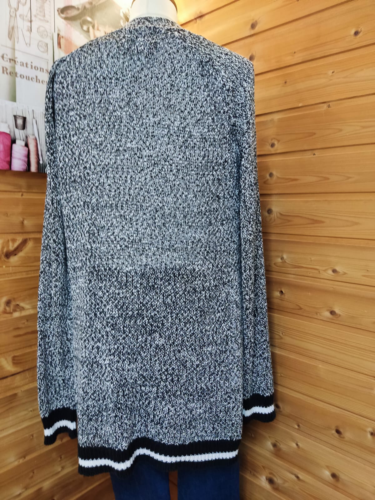 Tolle Longstrickjacke- OUI- Gr. 42