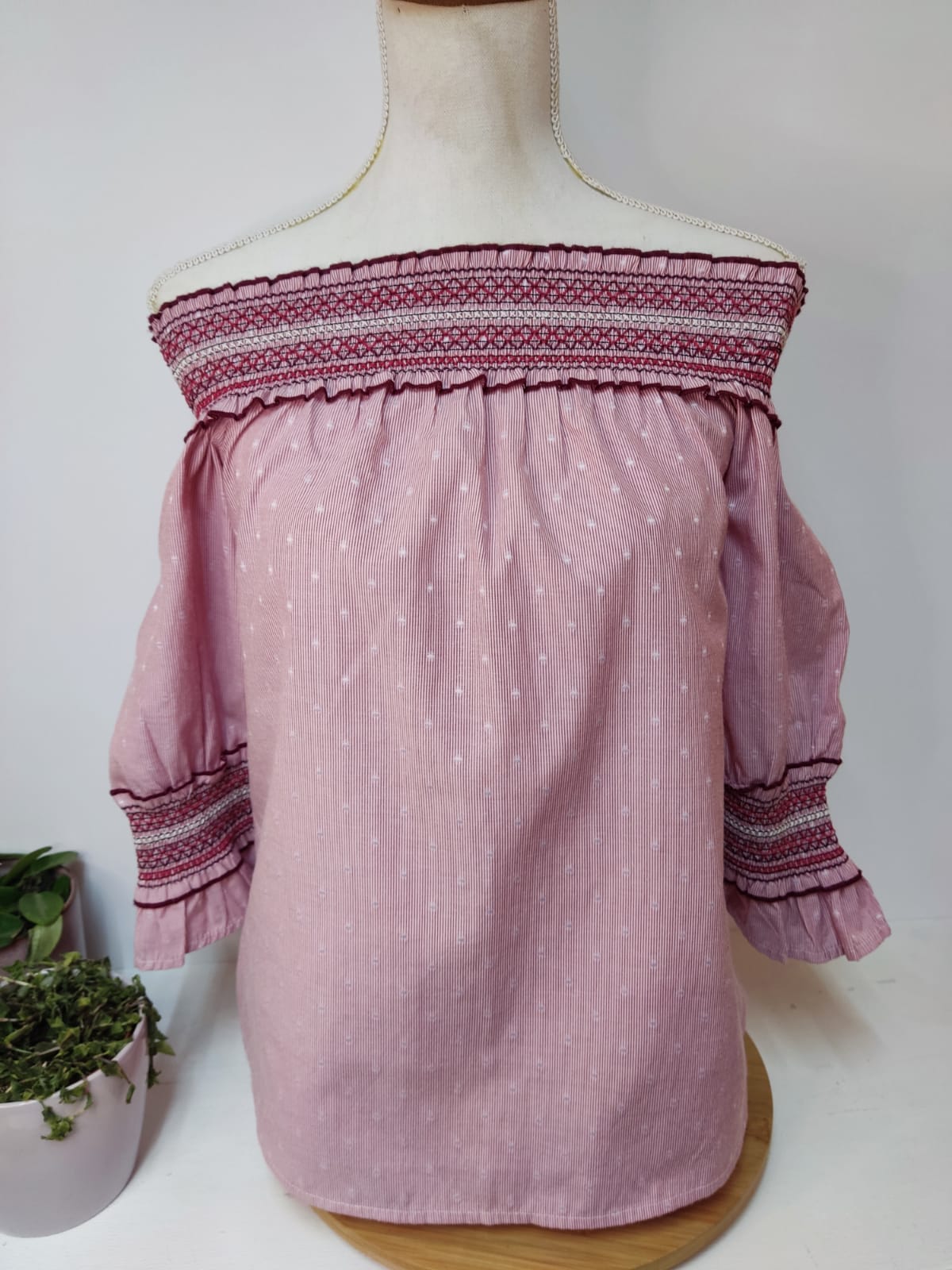 Süße Boho Bluse - Gr. S