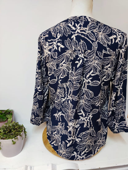 Leichte florale Bluse - NKD - Gr. M