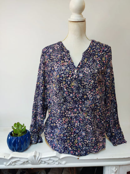Florale Bluse- Christian Berg- Gr. 46