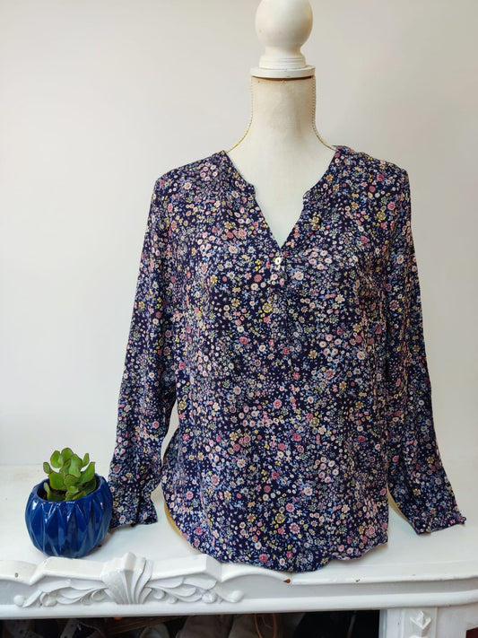 Florale Bluse- Christian Berg- Gr. 46