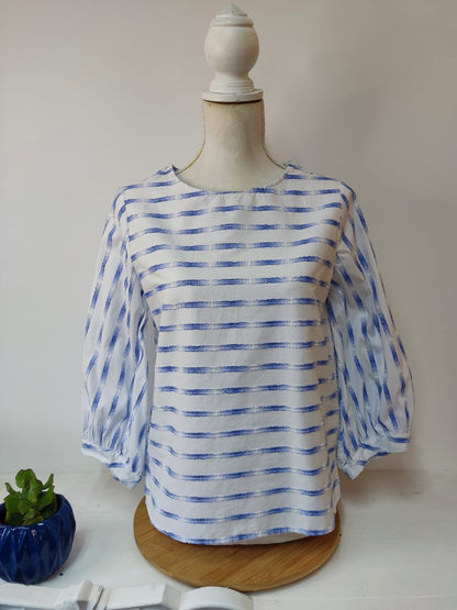 Edle sommerliche Bluse- Emily van den Bergh - Gr. S