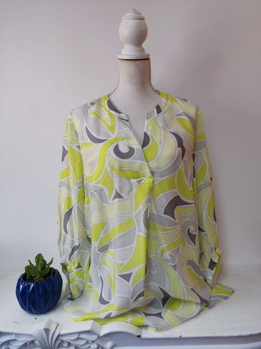 Schicke Sommerbluse- YOU just white- Gr. XL