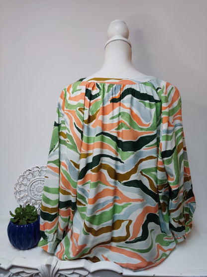 Farbenfrohe Bluse- TOM TAILOR- Gr. XXL