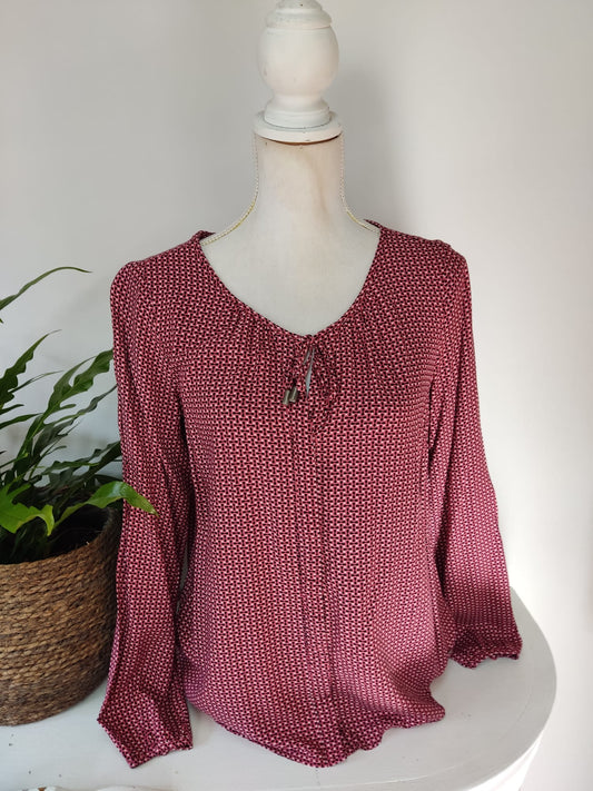 Bluse mit Muster ZERO Gr. M