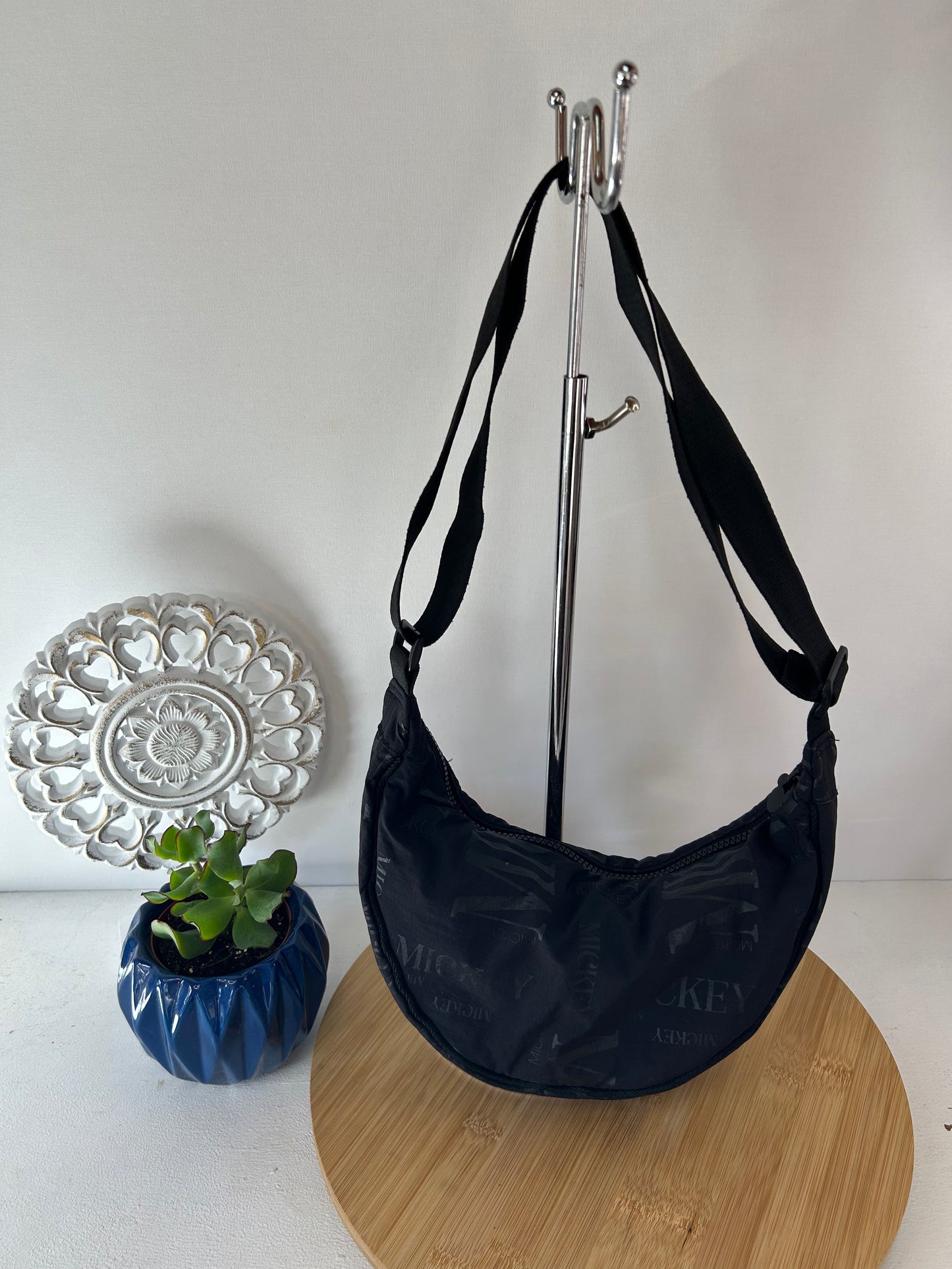 Damen Bauchtasche Mickey Mouse Design Schwarz