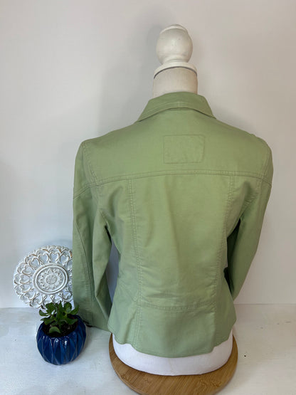 Damen Blazer in Grün mit tailliertem Schnitt - miqu - Gr. S / 36 - M / 38