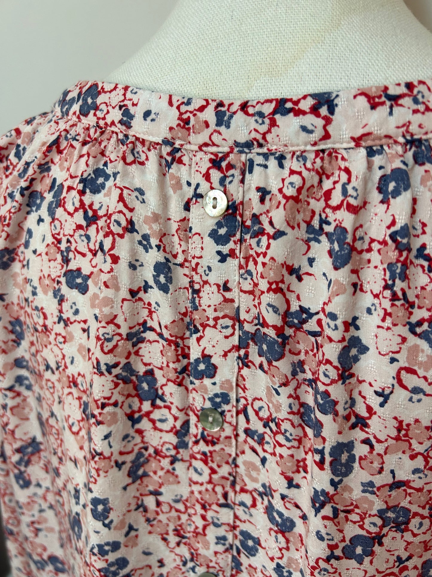 Damen Bluse im floralen Design & dreiviertel Ärmeln - S.Oliver - Gr. L / 40