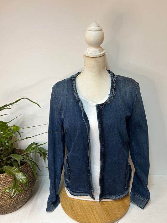 Damen DENIM Blazer / Jacke mit Franssen - Closed Original - Gr. L / 40
