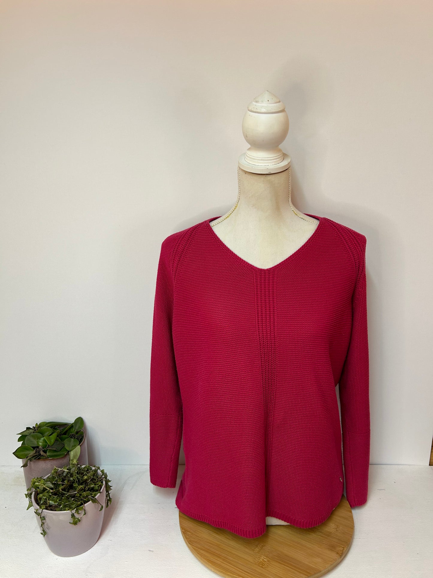 Hochwertiger Damen Pullover Pink - Rabe - Gr. L / 40 - XL / 42