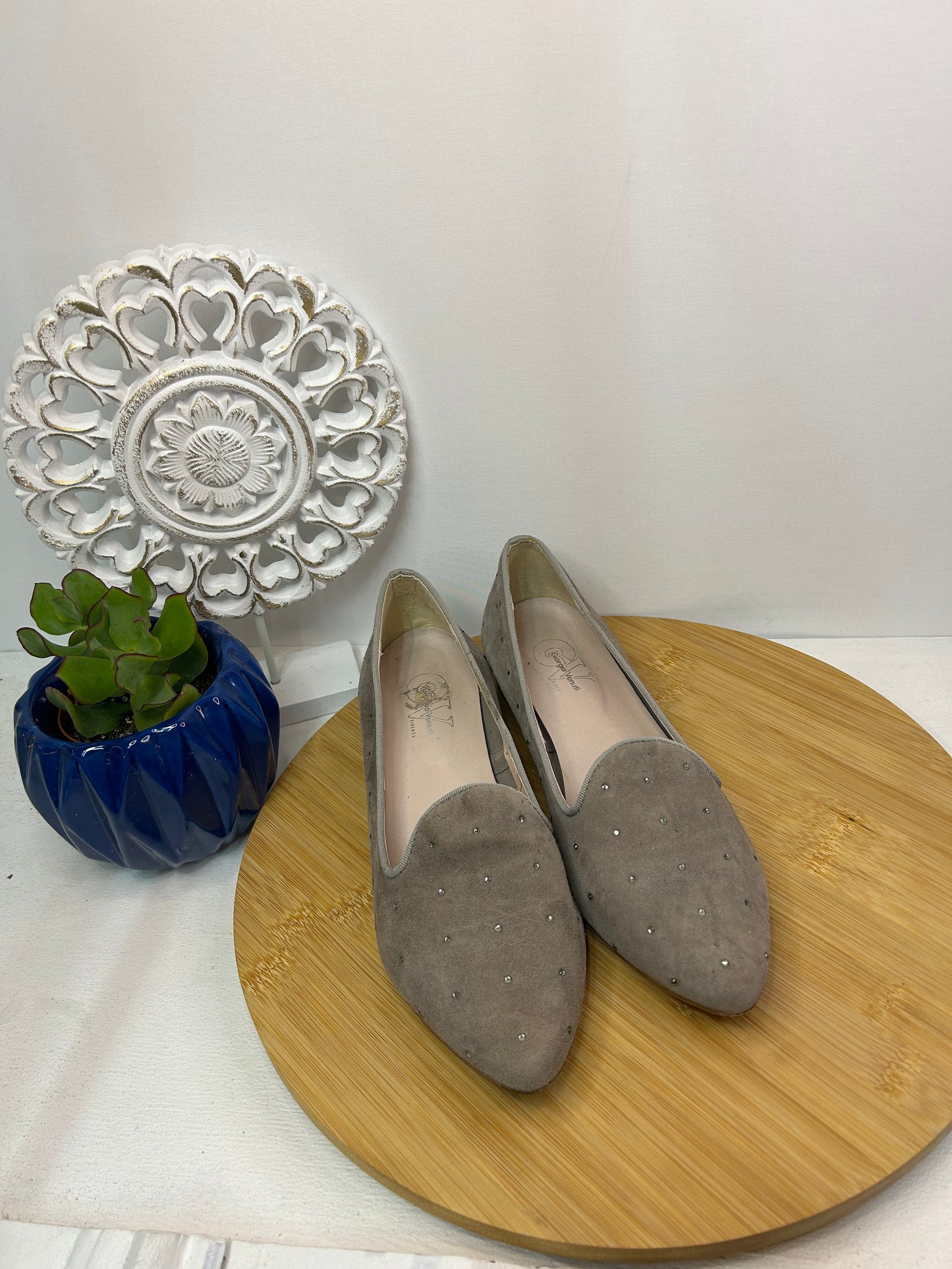 Elegante Damen-Slipper / Schuhe aus weichem Veloursleder - Giorgio Venuti - Gr. 38