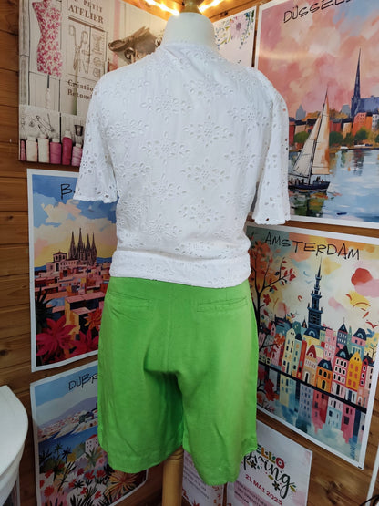 Grüne Shorts aus leichtem Stoff mit elastischem Bund - JUST - Gr. M/38
