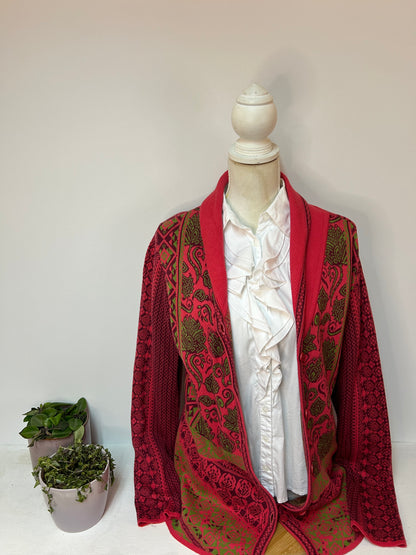 Bunte Damen Strickjacke - KOOI Knitwear - Gr. L / 40 - XL / 42