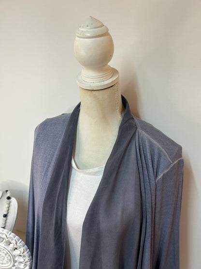 Leichte Damen-Strickjacke in elegantem Petrol mit offenem Schnitt - Street One - Gr. L / 40 - XL / 42