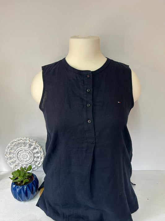Damen Top dunkelblau - Tommy Hilfiger - Gr. 44 / 46 - Plus Size