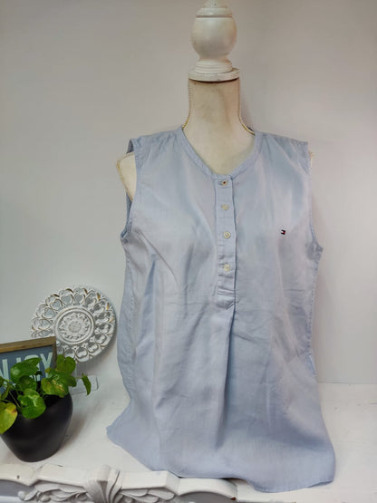 Ärmelloses Damen-Top in Hellblau - Tommy Hilfiger - Gr. L/XL - 40/42
