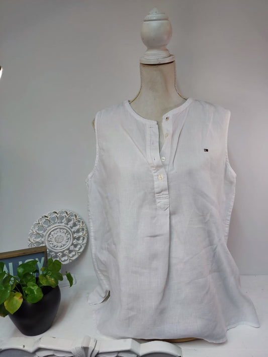 Ärmelloses Damen-Top in Weiß - Tommy Hilfiger - Gr. L/XL - 40/42