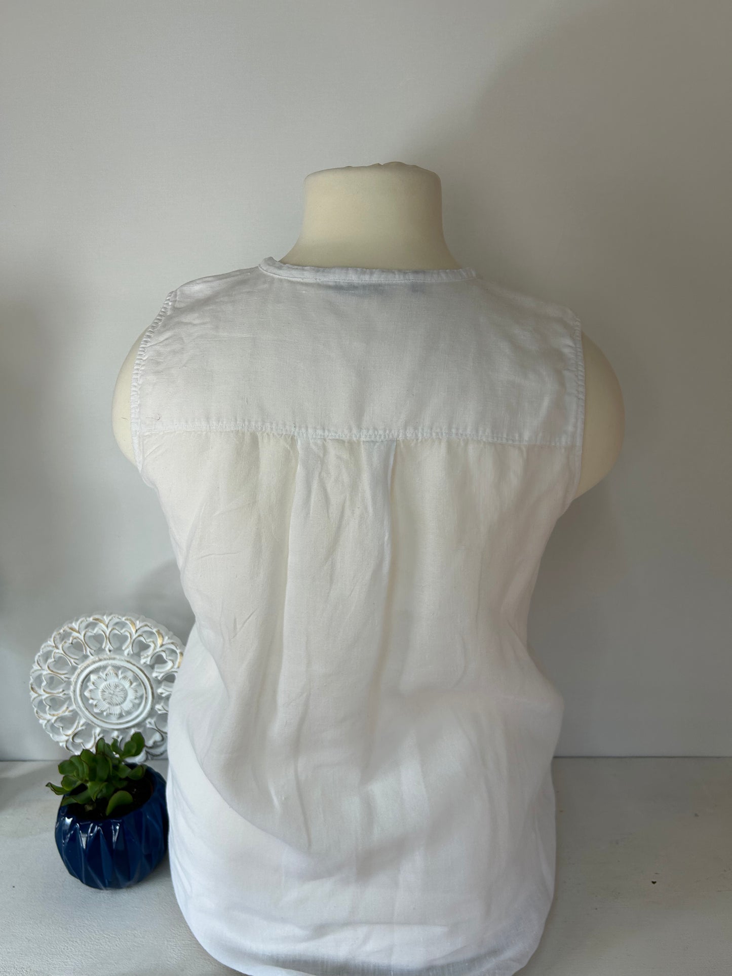 Damen Top Weiß - Tommy Hilfiger - Gr. 44 / 46 - Plus Size