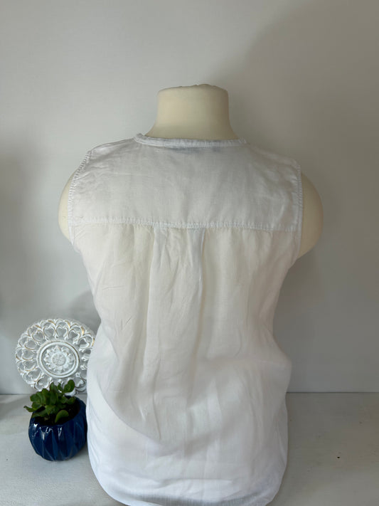 Damen Top Weiß - Tommy Hilfiger - Gr. 44 / 46 - Plus Size