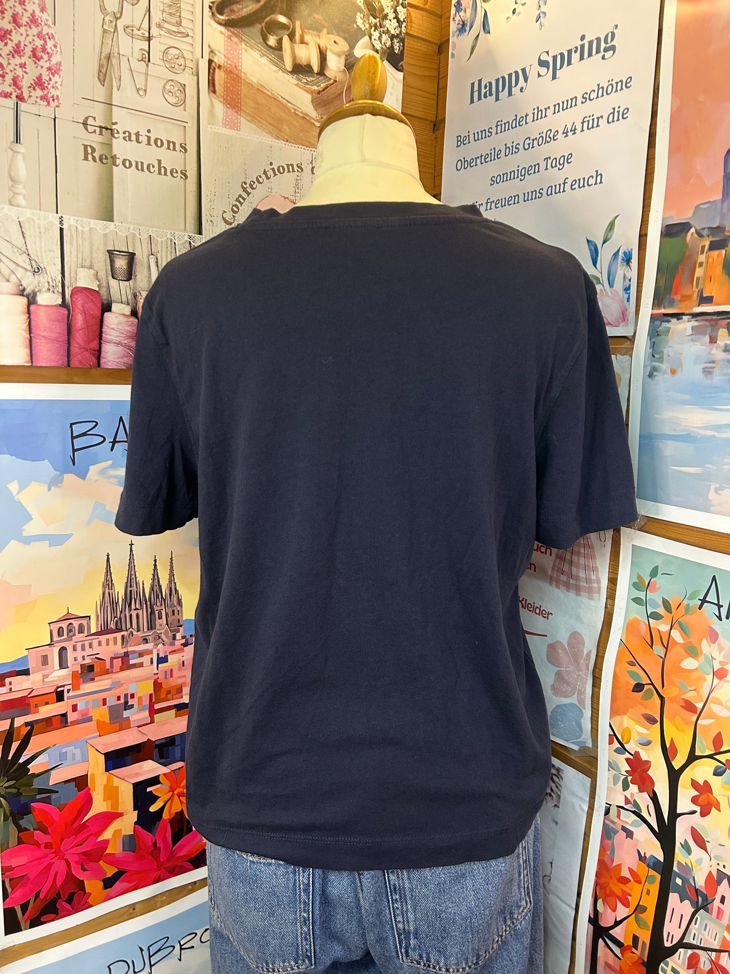 Stylisches Damen T-Shirt mit modernem Statement-Print - C&A - Gr. M / 38 - L / 40