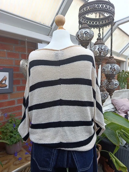 Gestreifter Strickpullover - C&A - Gr. M