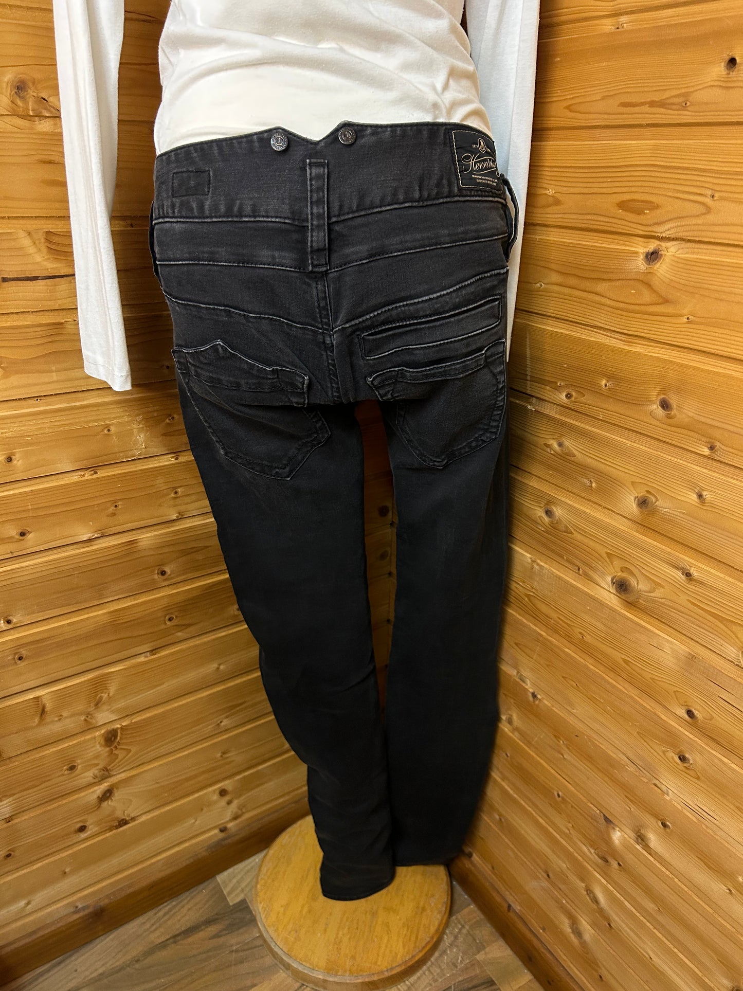 Coole Jeans - Herrlicher - Schwarz / Dunkelgrau - Gr. S / 36