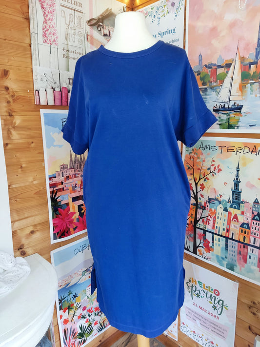 Lockeres Damenkleid Royalblau - C&A - Gr. M/38