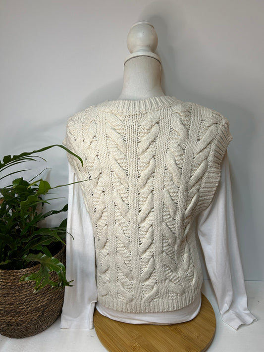 Süßer Pullunder mit Strass Steinen - C&A - Gr. L / 40