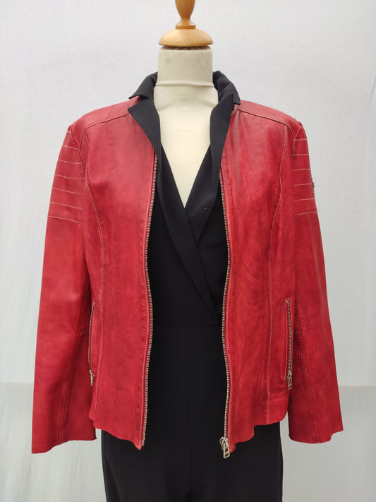 Lederjacke - Freaky Nation - Gr. S