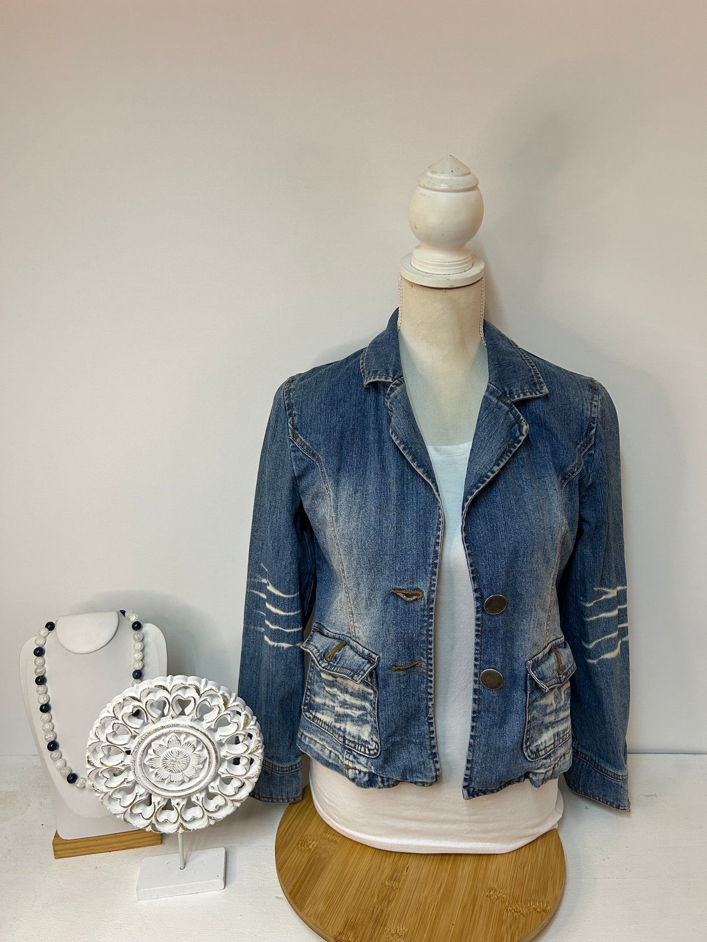 Retro / Vintage Damen DENIM Jacke / Blazer - C&A - Gr. S / 36