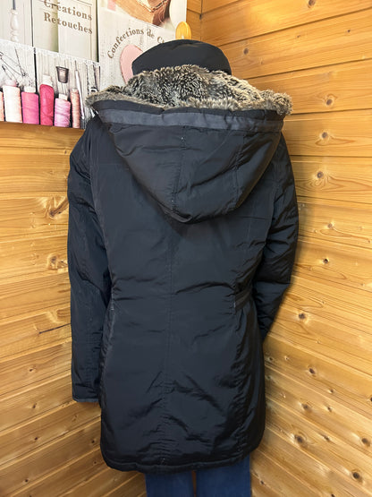 Winterjacke mit Kunstfell Kapuze - S.Oliver - Gr. M / 38