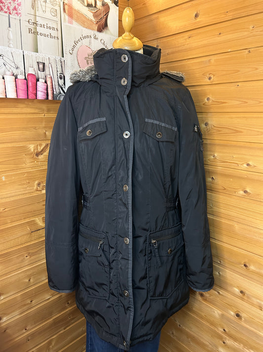 Winterjacke mit Kunstfell Kapuze - S.Oliver - Gr. M / 38