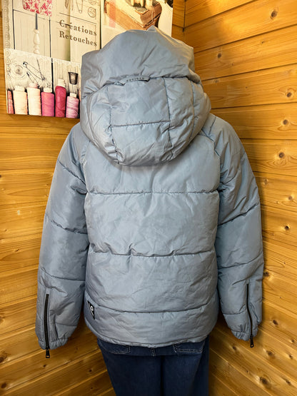 Petrolfarbene Winterjacke mit Kapuze - Khujo - Gr. M / 38