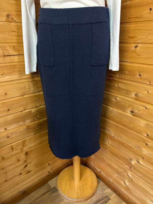 Wollrock dunkelblau - KIOMI - Gr. L / 40